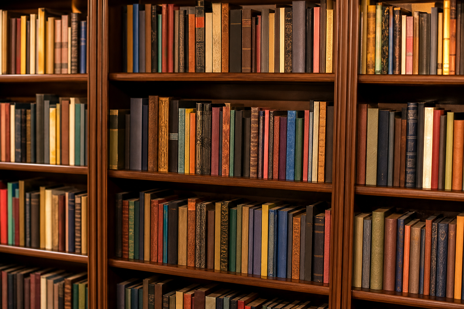 Bookshelf with Hindi and English titles